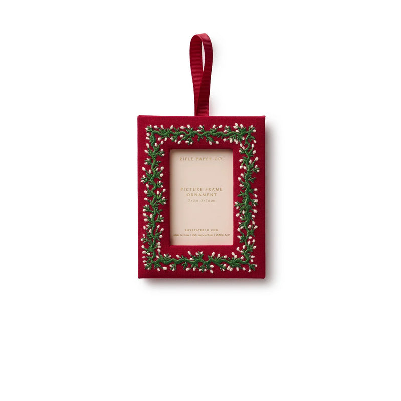 Rifle Paper Co. Garland Embroidered Frame Ornament