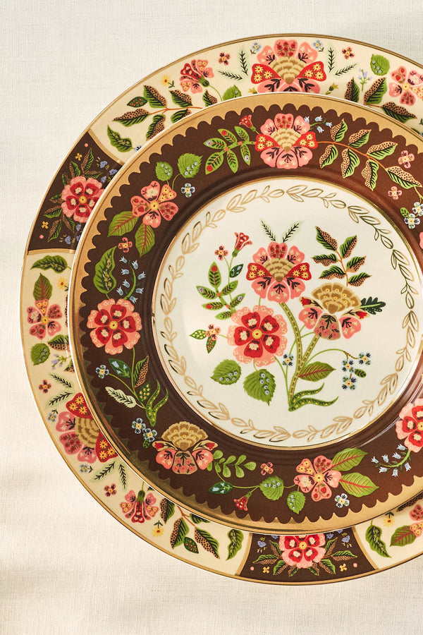Rifle Paper Co. Gracie Porcelain Dessert Plate Set