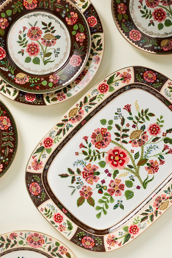 Rifle Paper Co. Gracie Porcelain Dinner Plate Set