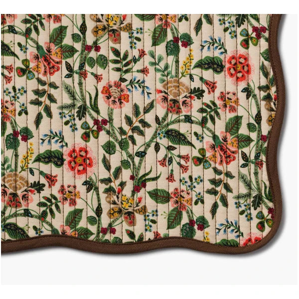 Rifle Paper Co. Gracie Quilted Cotton Placemats, Set of 4