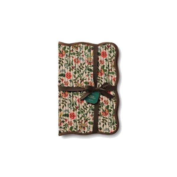 Rifle Paper Co. Gracie Quilted Cotton Placemats, Set of 4