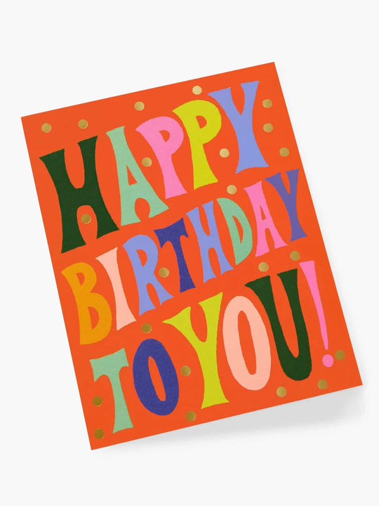 Rifle Paper Co. Groovy Birthday Card