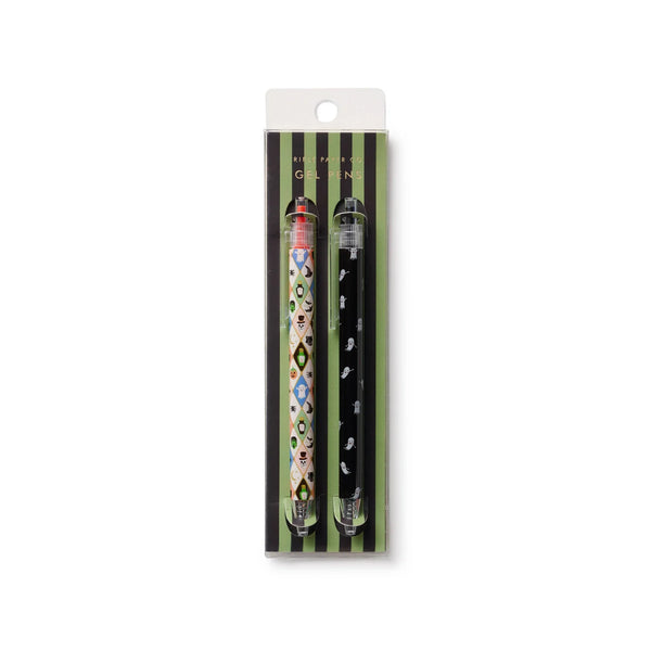 Rifle Paper Co. Halloween Argyle Gel Pen Set of 2