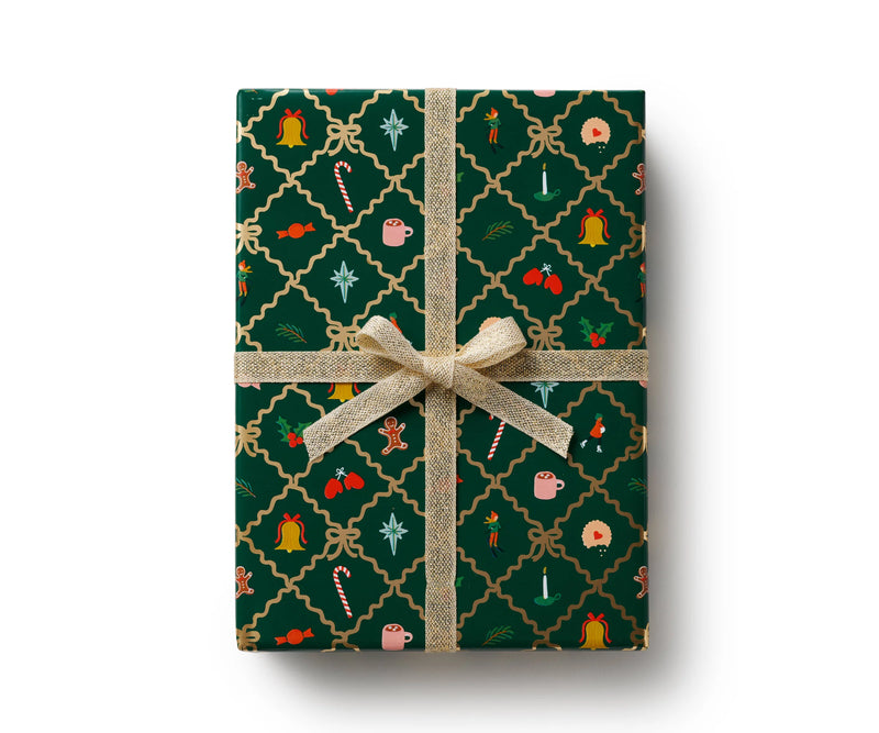 Rifle Paper Co. Holiday Argyle Continuous Wrapping Roll