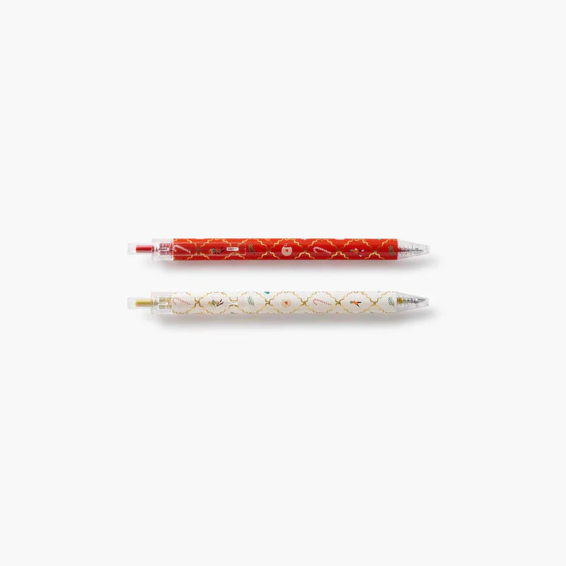 Rifle Paper Co. Holiday Argyle Gel Pen Set of 2