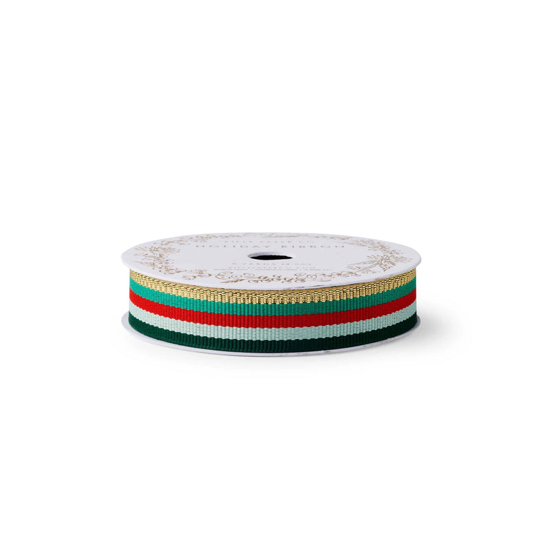 Rifle Paper Co. Holiday Stripe Grosgrain Ribbon