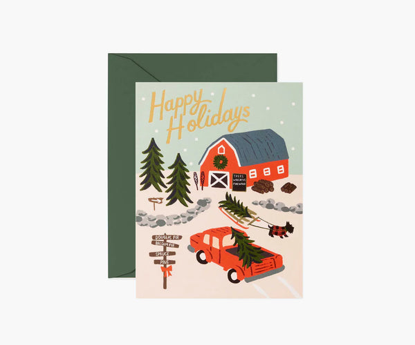 Rifle Paper Co. Holiday Tree Farm Card