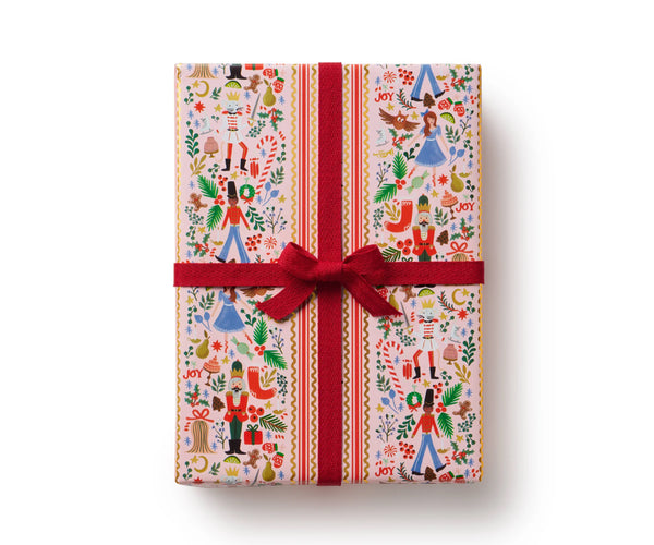 Rifle Paper Co. Holly Jolly Nutcracker Continuous Wrapping Roll