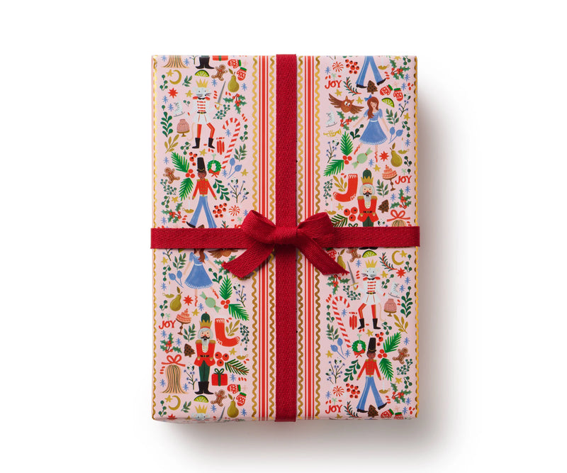 Rifle Paper Co. Holly Jolly Nutcracker Continuous Wrapping Roll