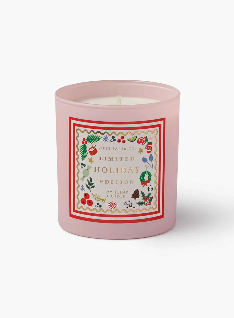 Rifle Paper Co. Holly Jolly Nutcracker Holiday 9oz Glass Candle