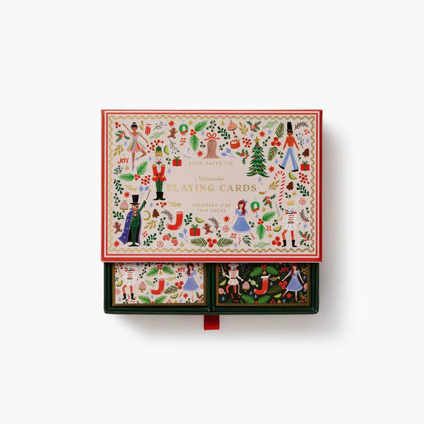 Rifle Paper Co. Holly Jolly Nutcracker Playing Card Set