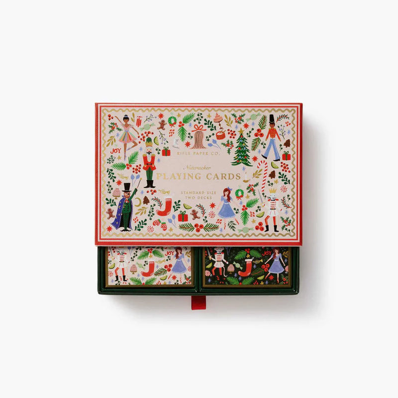 Rifle Paper Co. Holly Jolly Nutcracker Playing Card Set