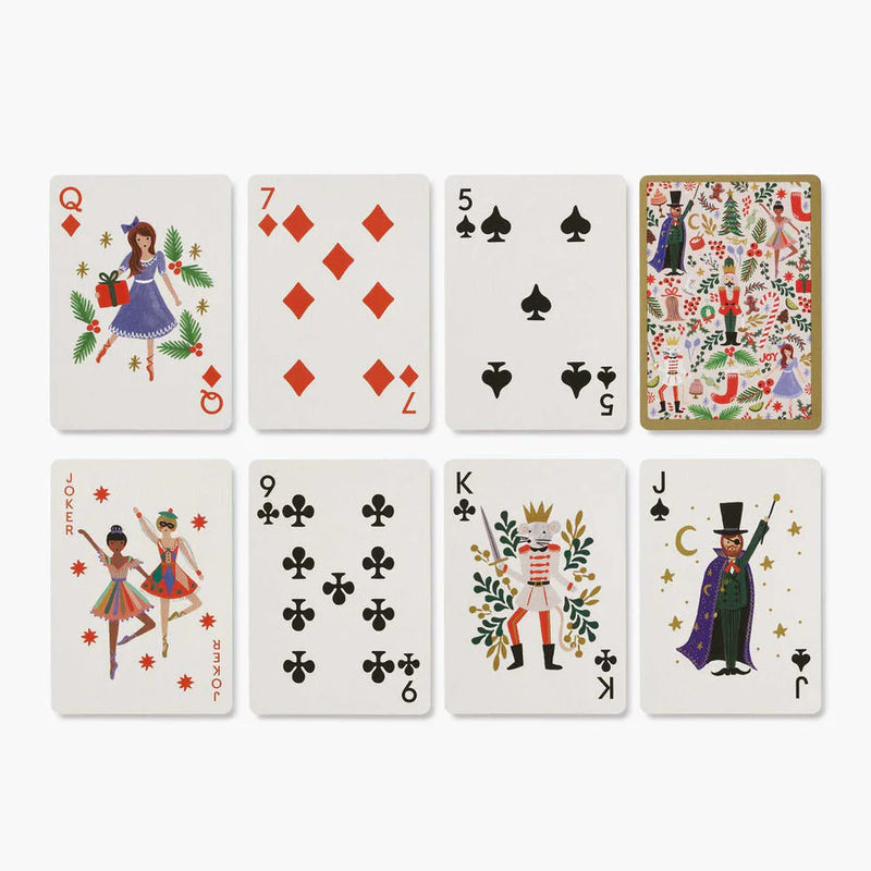 Rifle Paper Co. Holly Jolly Nutcracker Playing Card Set