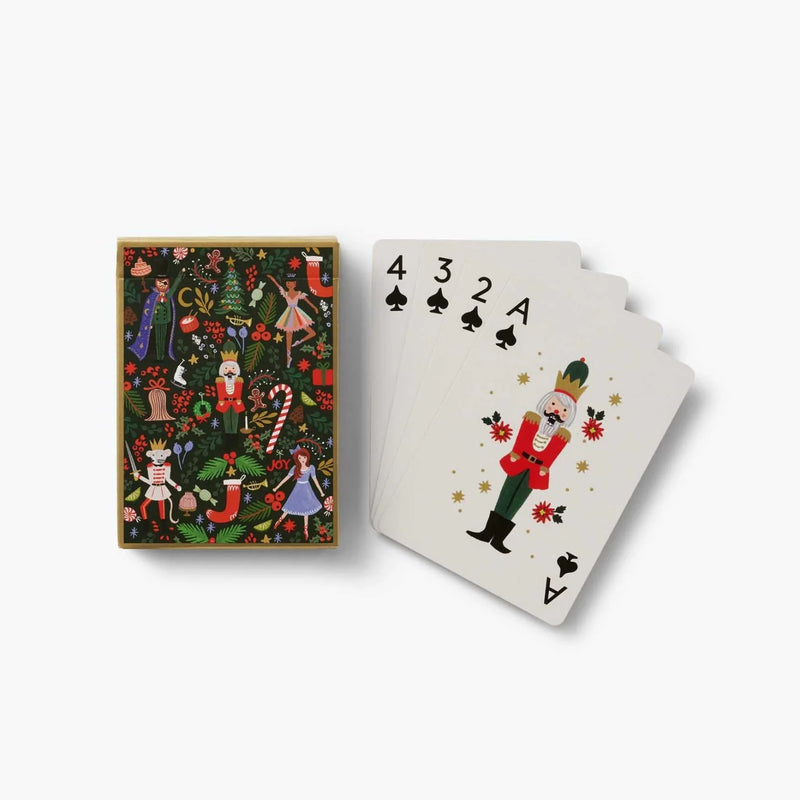 Rifle Paper Co. Holly Jolly Nutcracker Playing Card Set