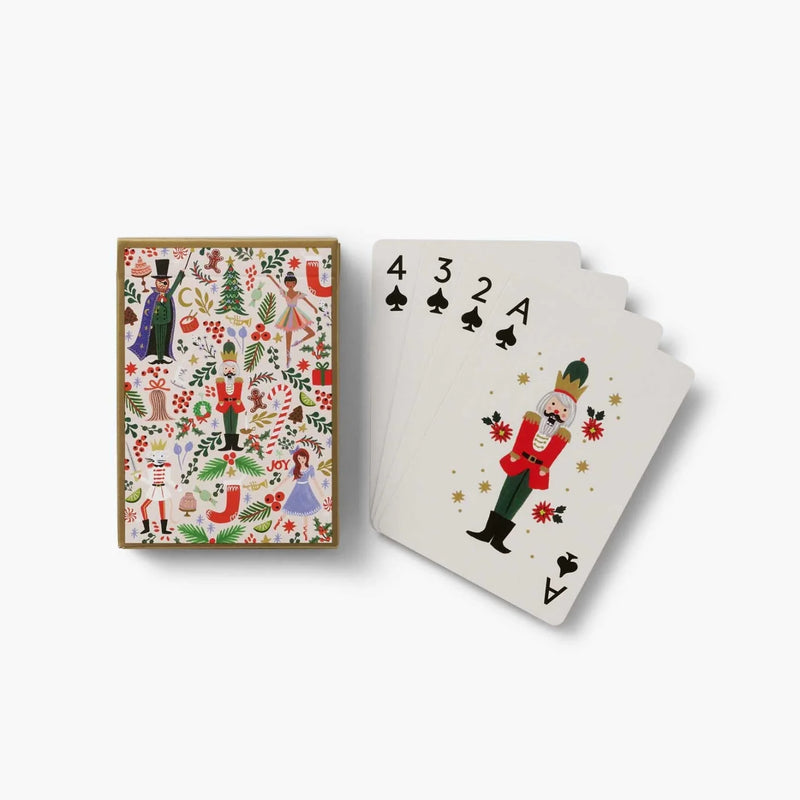Rifle Paper Co. Holly Jolly Nutcracker Playing Card Set