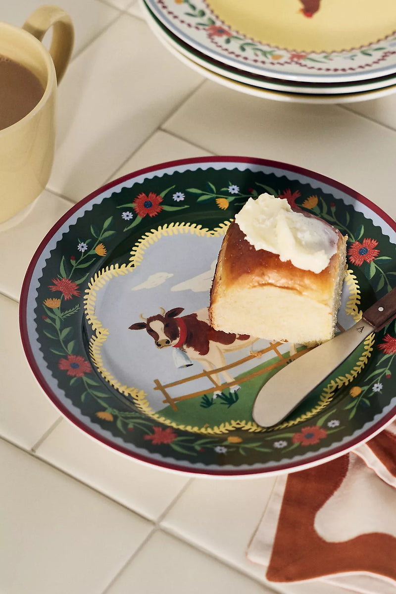 Rifle Paper Co. Home Sweet Home Porcelain Dessert Plate Set