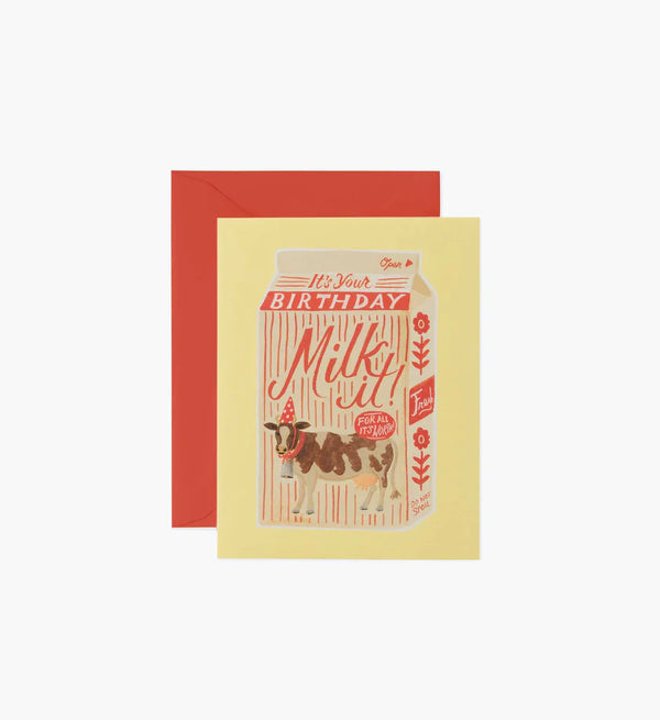 Rifle Paper Co. Milk It Birthday Card
