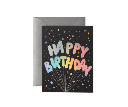 Rifle Paper Co. Mylar Birthday Balloons Card