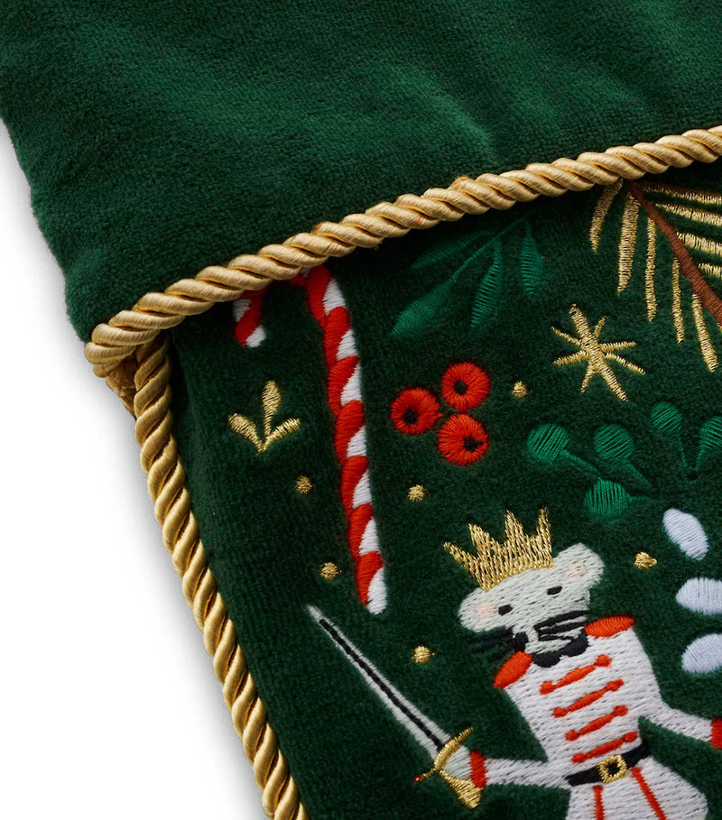 Rifle Paper Co. Nutcracker Embroidered Stocking