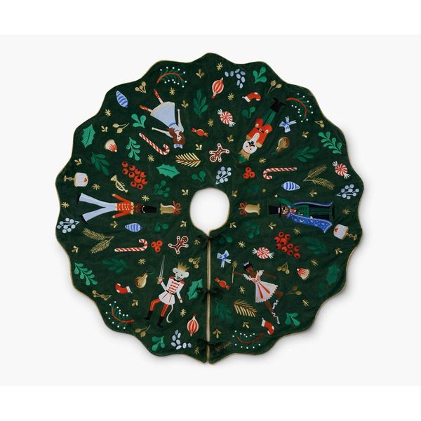 Rifle Paper Co. Nutcracker Embroidered Tree Skirt