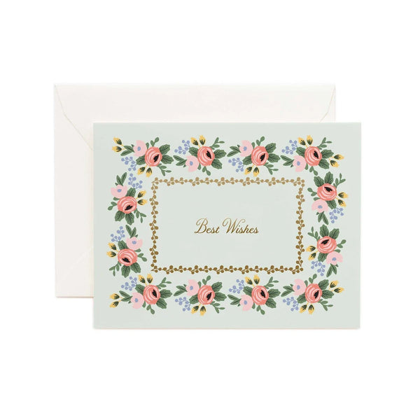 Rifle Paper Co. Rosa Best Wishes Card