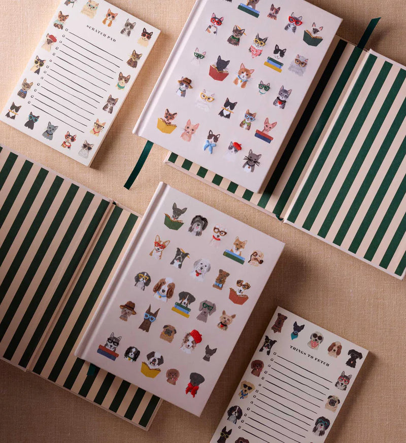 Rifle Paper Co. Studious Dogs Embroidered Journal