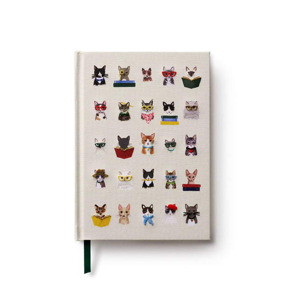 Rifle Paper Co. Studious Cats Embroidered Journal