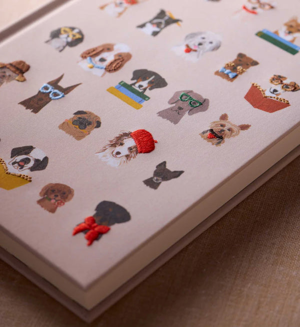 Rifle Paper Co. Studious Dogs Embroidered Journal