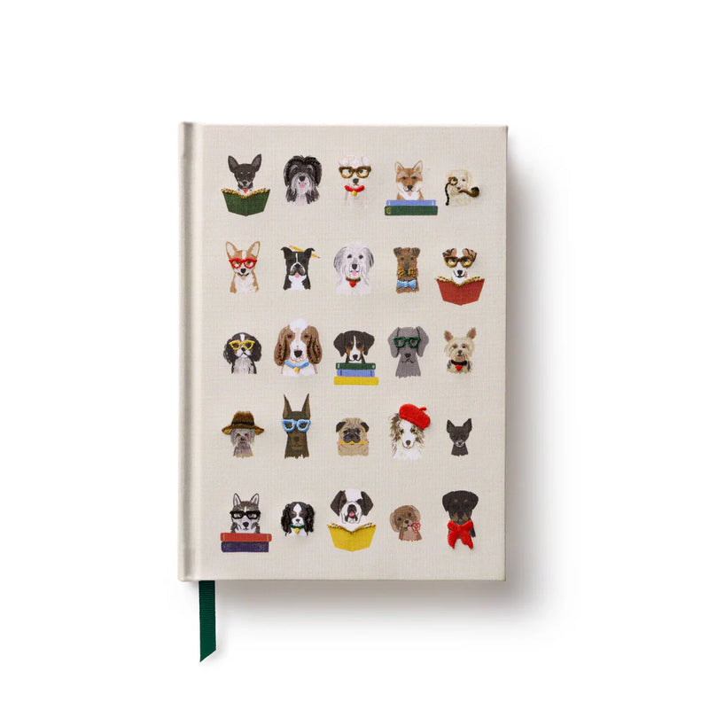 Rifle Paper Co. Studious Dogs Embroidered Journal