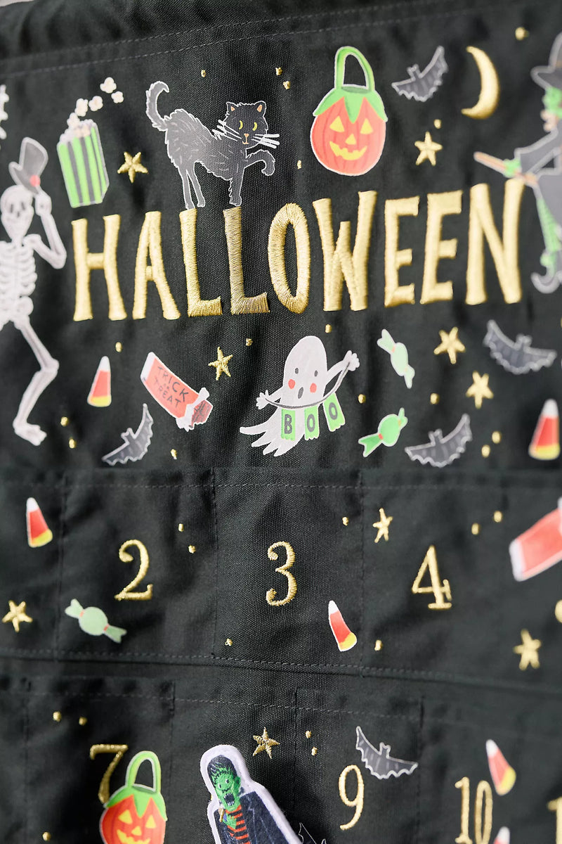 Rifle Paper Co. Halloween Parade Embroidered Hanging Countdown Calendar