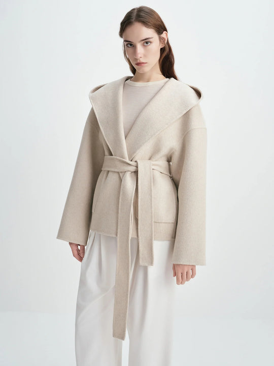 Rue Sophie Lyndi Hoody Coat Creme