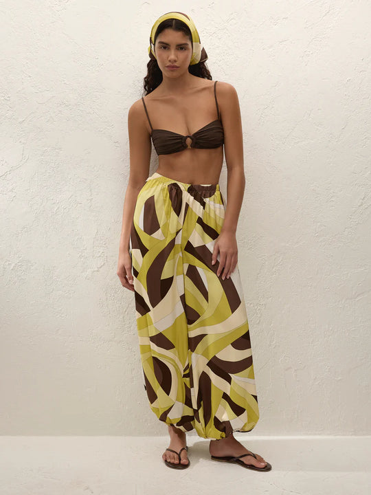 Faithfull the Brand Soleil Head Scarf Mila Geometric Print