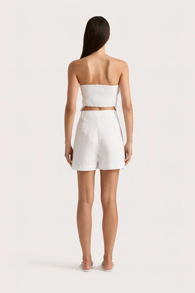 Faithfull the Brand Antibes Strapless Top White