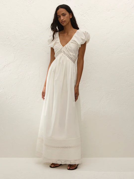 Faithfull the Brand Elodia Maxi Dress Mia Lace Ivory