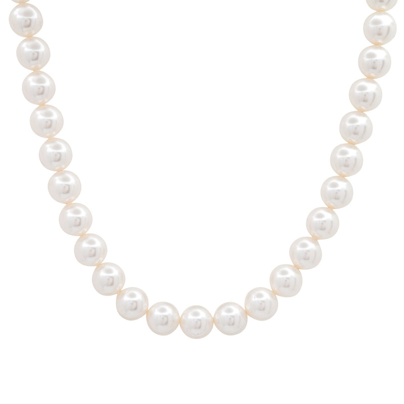 Tai Swarovski Pearl (8mm) Necklace; Length 15.5 inches + 1.5 inch extension