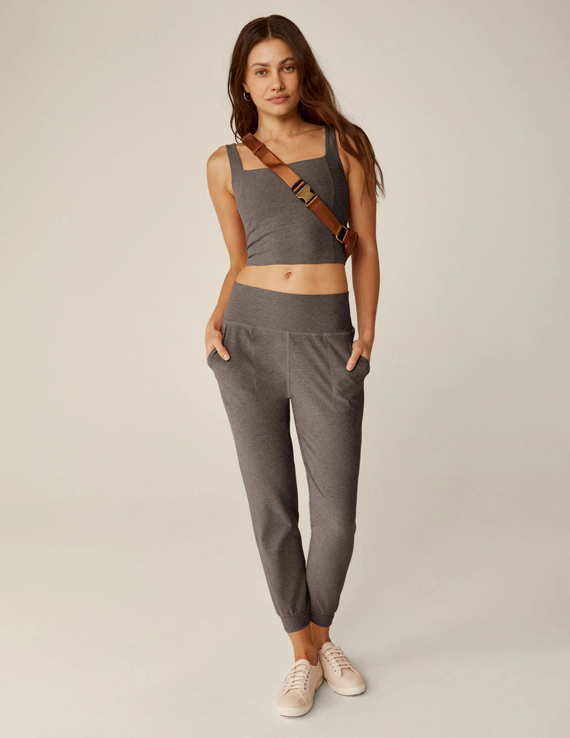 Beyond Yoga Spacedye Midi Jogger Soft Umber Heather