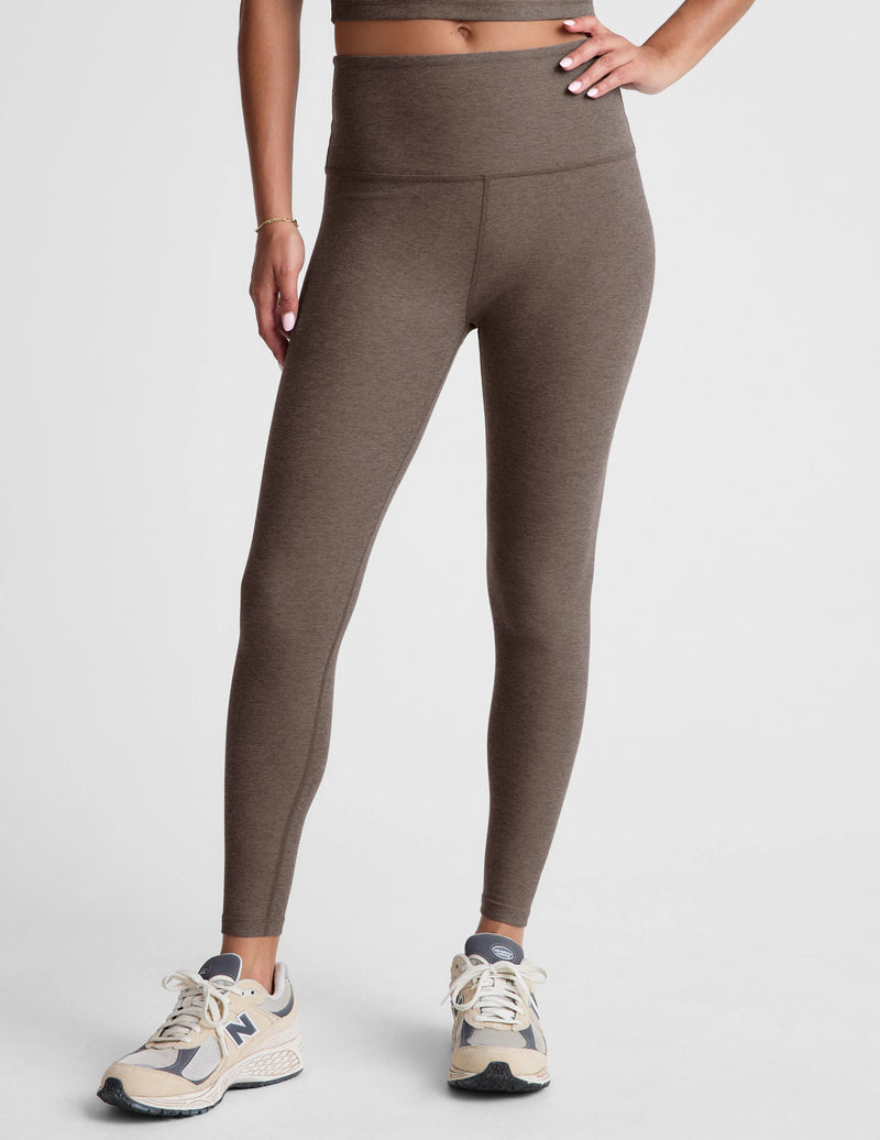 Beyond Yoga Spacedye Caught In The Midi Hw Legging Soft Umber Heather