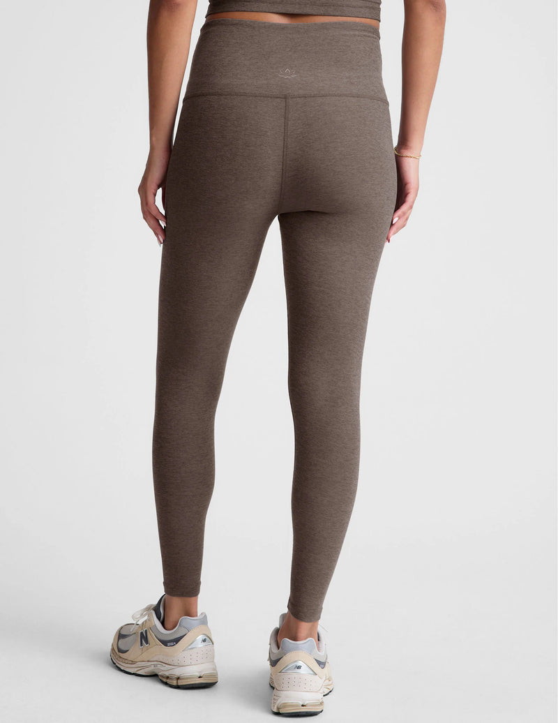 Beyond Yoga Spacedye Caught In The Midi Hw Legging Soft Umber Heather