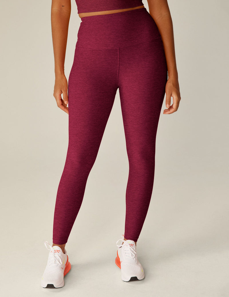 Beyond Yoga Spacedye Caught In The Midi Hw Legging Bordeaux Heather