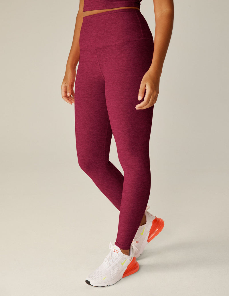 Beyond Yoga Spacedye Caught In The Midi Hw Legging Bordeaux Heather