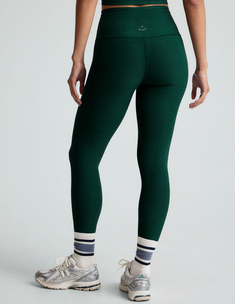 Beyond Yoga Spacedye Caught In The Midi Hw Legging Dark Spruce Green Heather