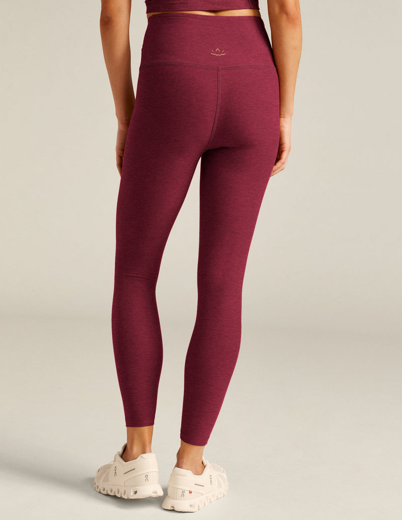 Beyond Yoga Spacedye At Your Leisure Hw Midi Legging Bordeaux Heather