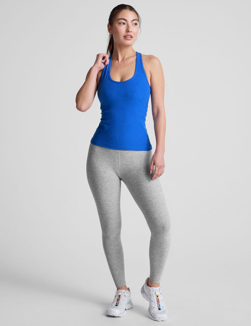 Beyond Yoga Spacedye Step Up Racerback Tank Court Blue Heather