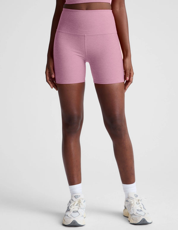 Beyond Yoga Spacedye Keep Pace 5" Short Pink Haze Heather