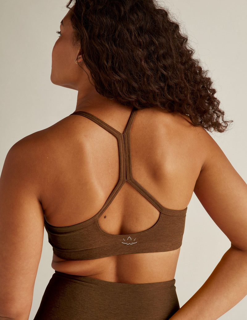 Beyond Yoga Spacedye Slim Racerback Bra Mocha Heather