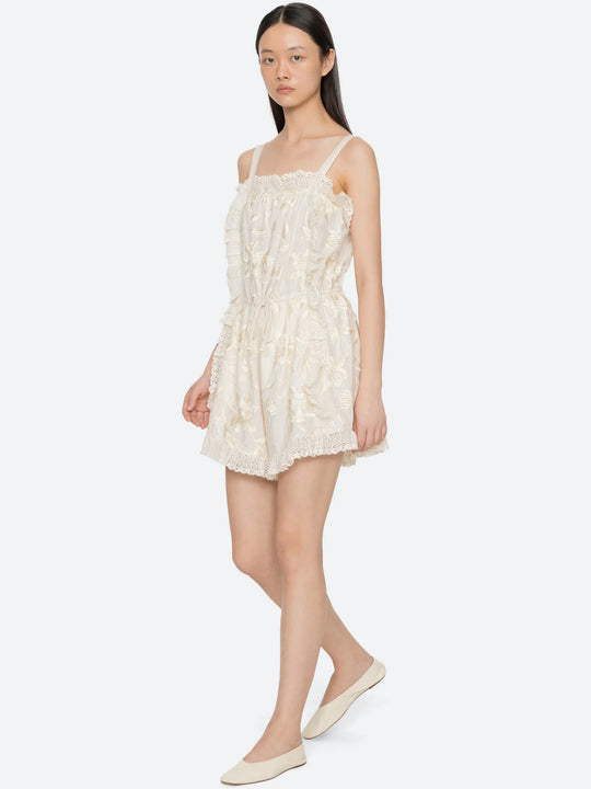 Sea NY Alina Romper - Cream