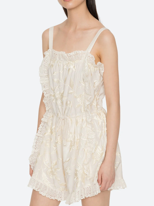 Sea NY Alina Romper - Cream