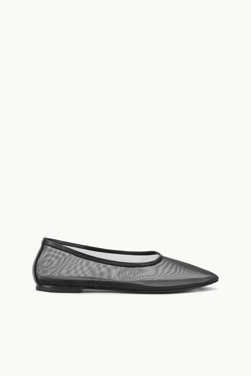 Staud Alba Ballet Black Mesh