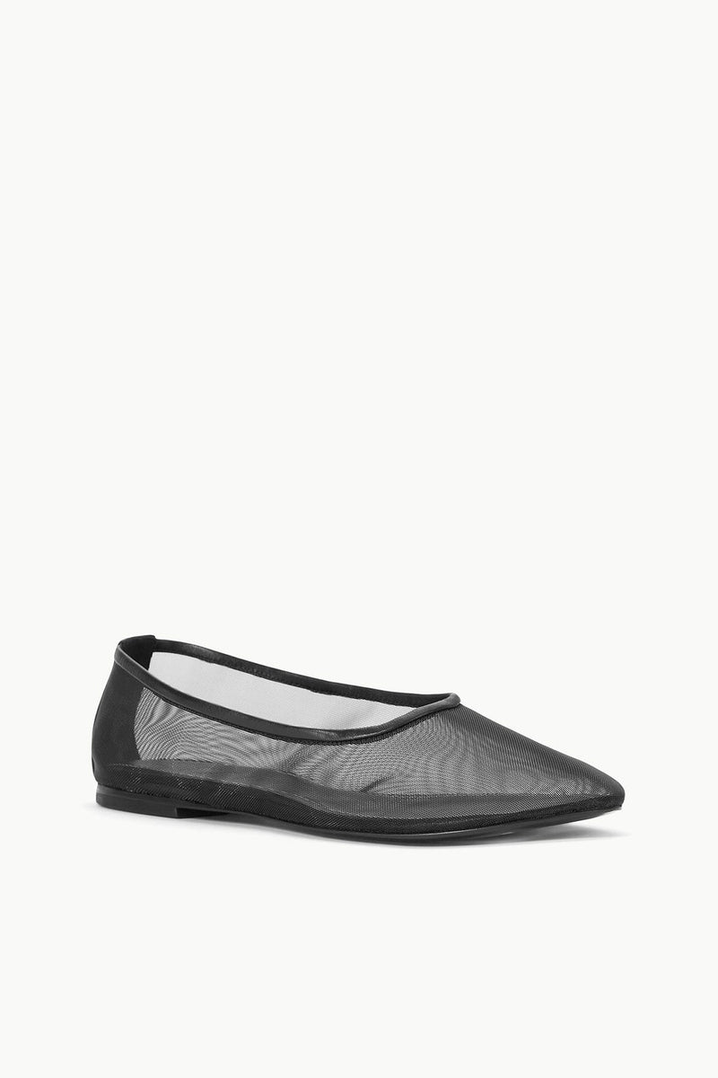 Staud Alba Ballet Black Mesh