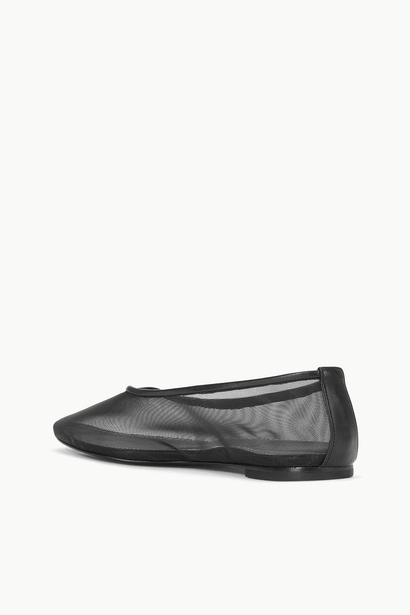 Staud Alba Ballet Black Mesh